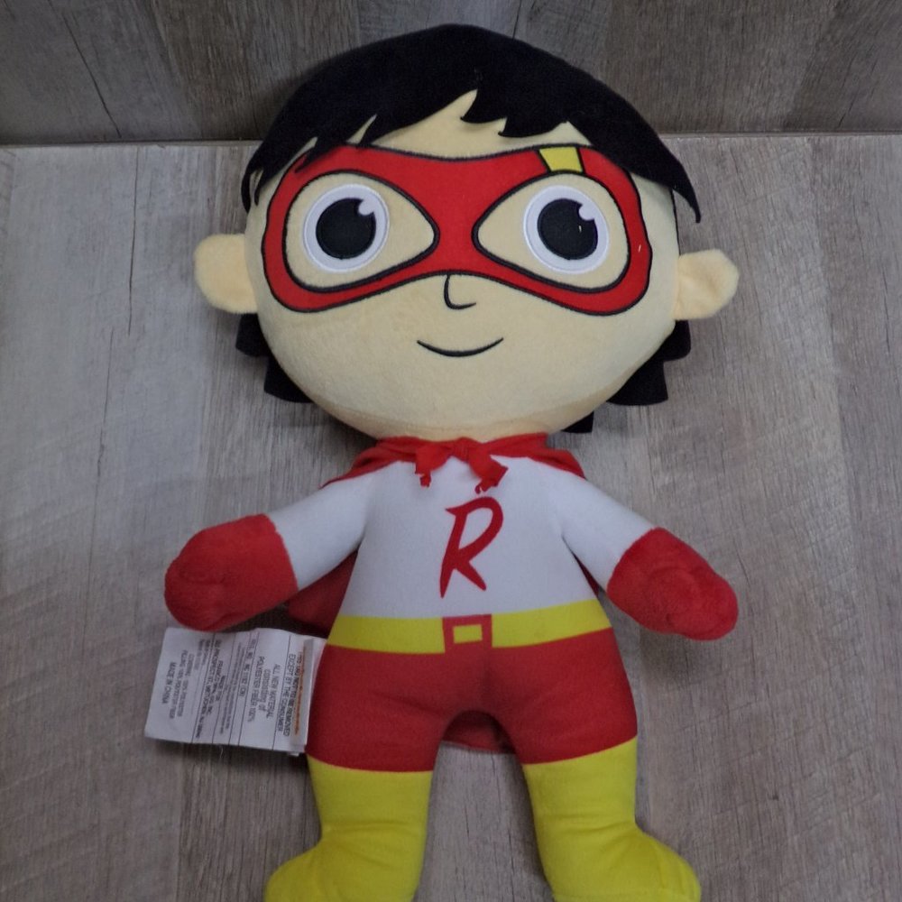 The Ryan's World Pocket Watch Pillow Buddy is a 18-inch plush toy
